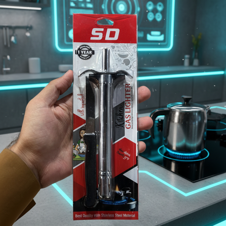 Gas Lighter With Knife Heavy Duty Durable Safe Practical And Convenient Tool For Daily Use - Image 2