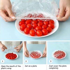 100 Pcs Disposable Food Cover Plastic Shopper Bags | Hygienic & Lightweight | Multi‑Purpose Use