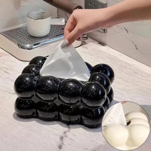 Bubble Shape Tissue Box Holder | Non-Slip Plastic Cover For Stylish Storage | Randam Color