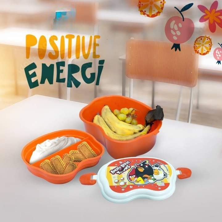 Double Partition Lunch Box - Keep Food Organized & Fresh | BPA-Free & Leak-Proof" - Image 3