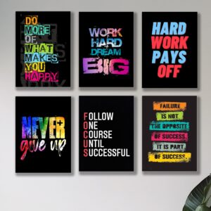 Set of 6 Premium Wall Art Photo Tiles – Modern Home Decor Sets 8x11
