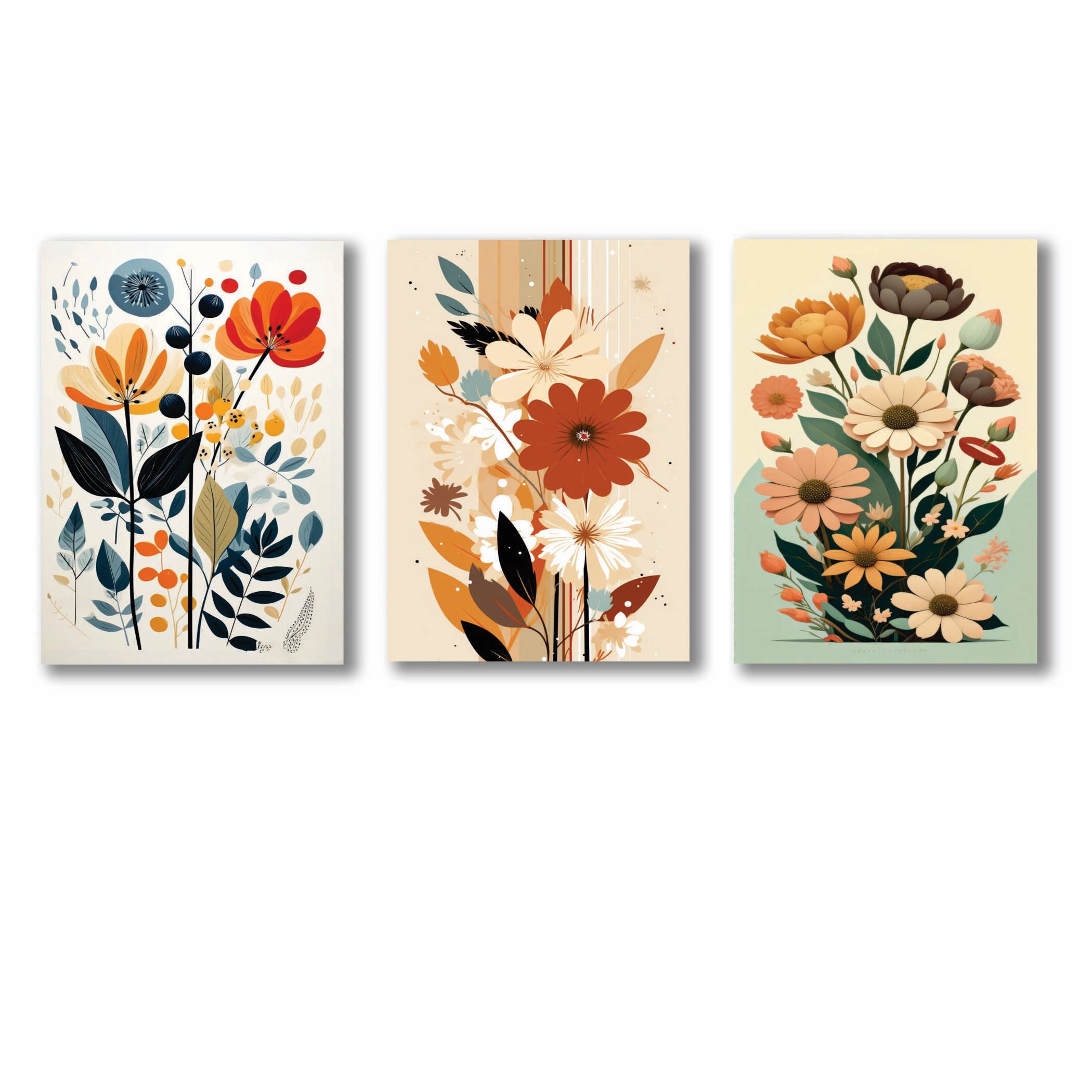 Set of 3 Premium Wall Art Photo Tiles – Modern Home Decor Sets 8x11 - Image 2