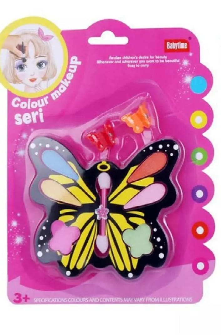 Mini Butterfly Makeup Kit for Kids – Fun Pretend Play Beauty Set - Image 3