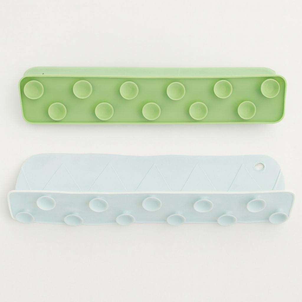 Silicone Sink Splash Guard With Suction For Kitchen And Bathroom – Flexible Water Splash Stopper For Faucets, Countertops And Daily Cleaning Protection (Random Color) - Image 3