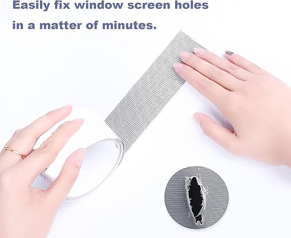 3 Meter - Mesh Roll Tape Window Screen Repair Patch Keep Mosquitoes Out With Anti Insect Self Adhesive Mesh Patch Tape - Image 5