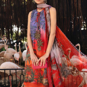 Elegant Embroidered Lawn 3 Piece Unstitched Suit with Chiffon Dupatta MBL-MPT-2907-B-26 – Summer Collection 2026