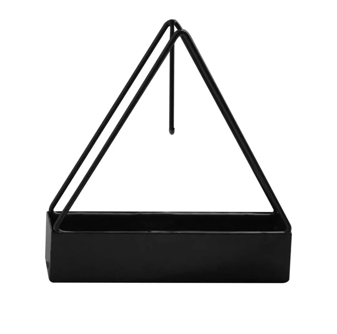1 Pcs Simple Triangle-shaped Iron Mosquito Coil Holder Creative Hanging Or Standing Incense Burner - Image 2