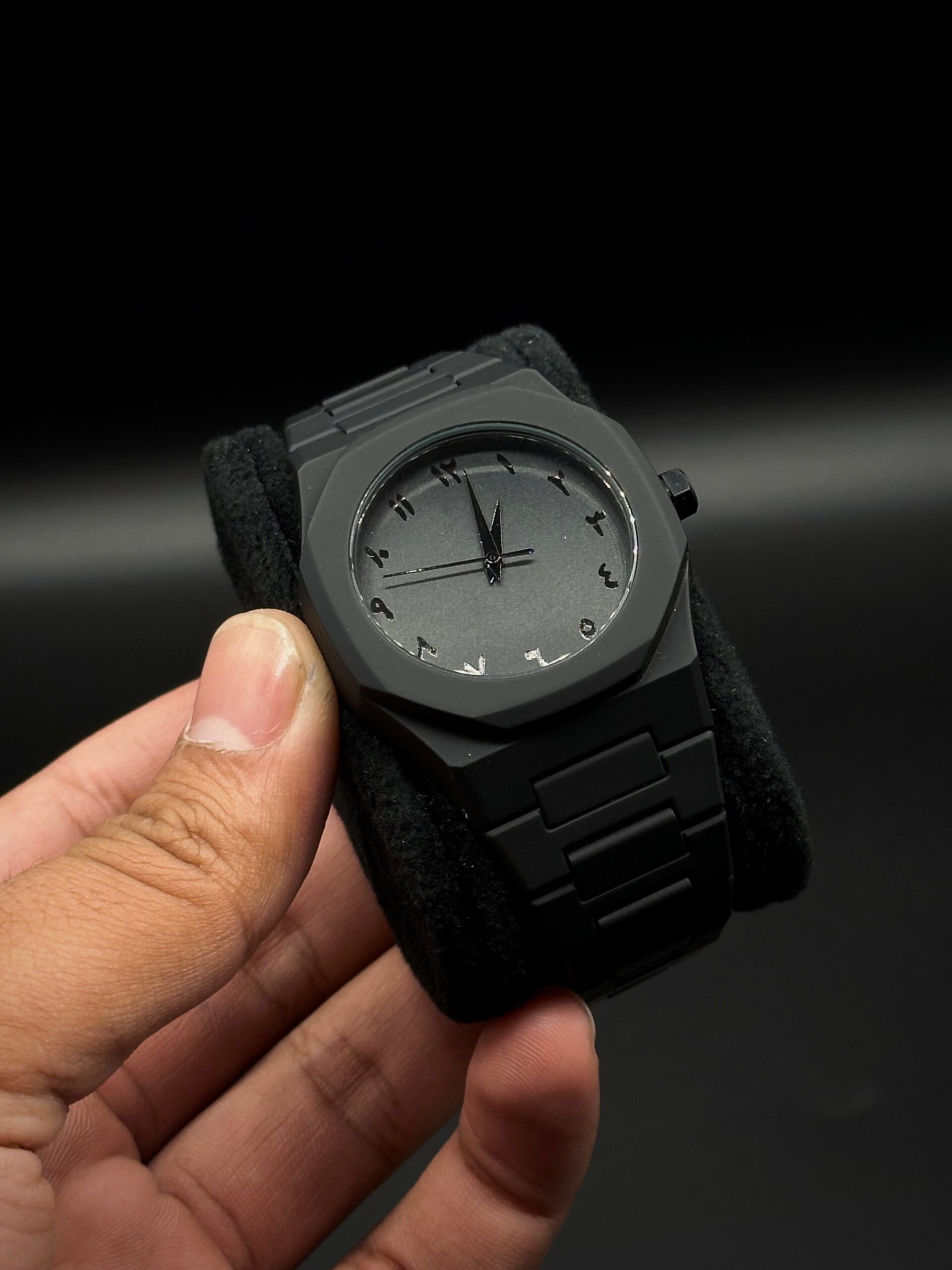 Full BLACK AURA Quartz Watch – Lightweight Design, , Premium Quality & Finish - Best Quality Analog Watch For Boys - Watch For Men | Full Black Color Watch - (Without Box) - Image 2