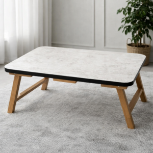 Multi-Purpose Wooden Folding Table – Portable Lap Desk for Study, Reading, and Laptop Use