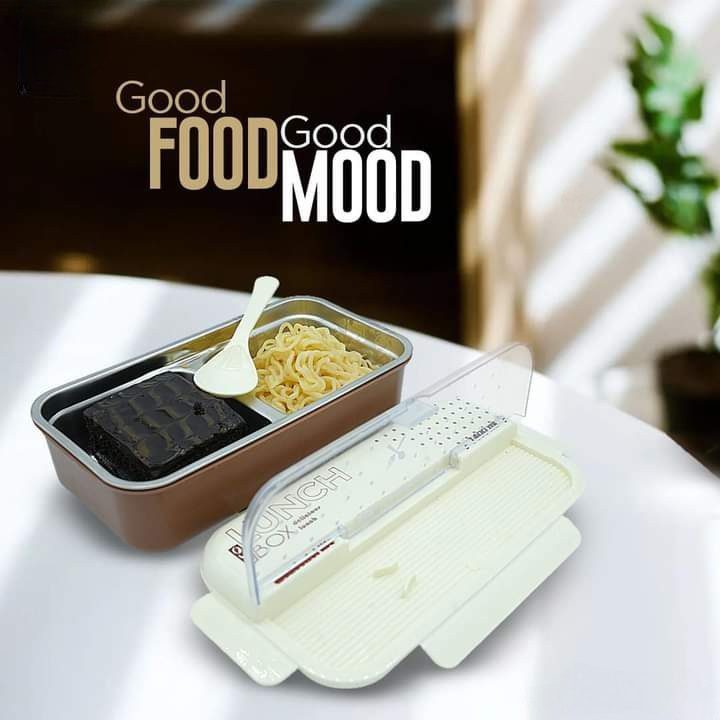 Stainless Steel Lunch Box Insulated Air Tight For Warm food - Easy to Clean & Carry" - Image 5