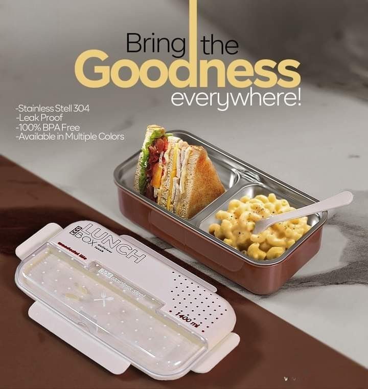 Stainless Steel Lunch Box Insulated Air Tight For Warm food - Easy to Clean & Carry" - Image 7