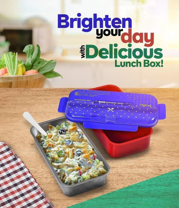 Stainless Steel Lunch Box Insulated Air Tight For Warm food - Easy to Clean & Carry" - Image 8