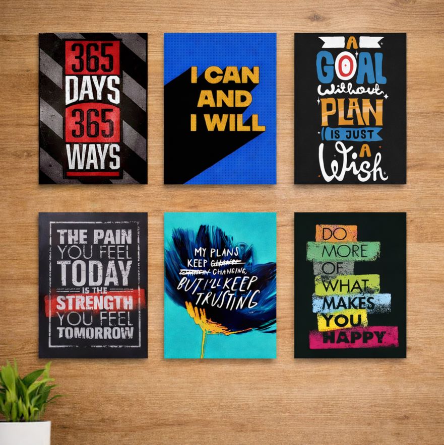 Set of 6 Premium Wall Art Photo Tiles – Modern Home Decor Sets 8x11 - Image 2