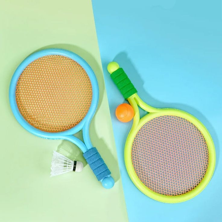 Kids Badminton & Tennis Racket Set – Easy-To-Handle Outdoor Sports Toy With 2 Rackets, 1 Ball, And 1 Shuttlecock For Fun Indoor & Outdoor Play (Random Color) - Image 3