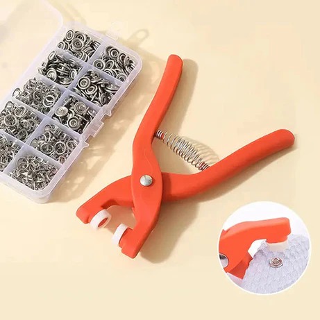 Heavy Duty Eyelet Punch Plier Tool | DIY Fabric, Leather & Craft Hole Punching Tool - Image 4