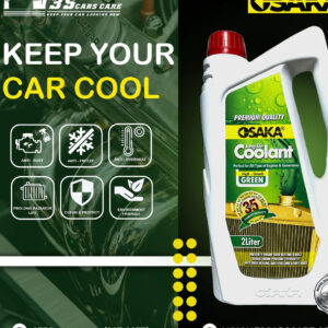 OSAKA Premium Radiator Coolant - High Grade Green (Automotive Grade) | Engine Cooling System Protector | Metal Corrosion Prevention (1L)