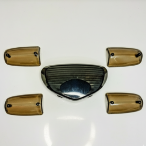 Indicator Cover & Backlight Cover for 70cc Bikes – Crystal White & Smog