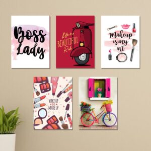 Set of 5 Premium Wall Art Photo Tiles – Modern Home Decor Sets 8x11