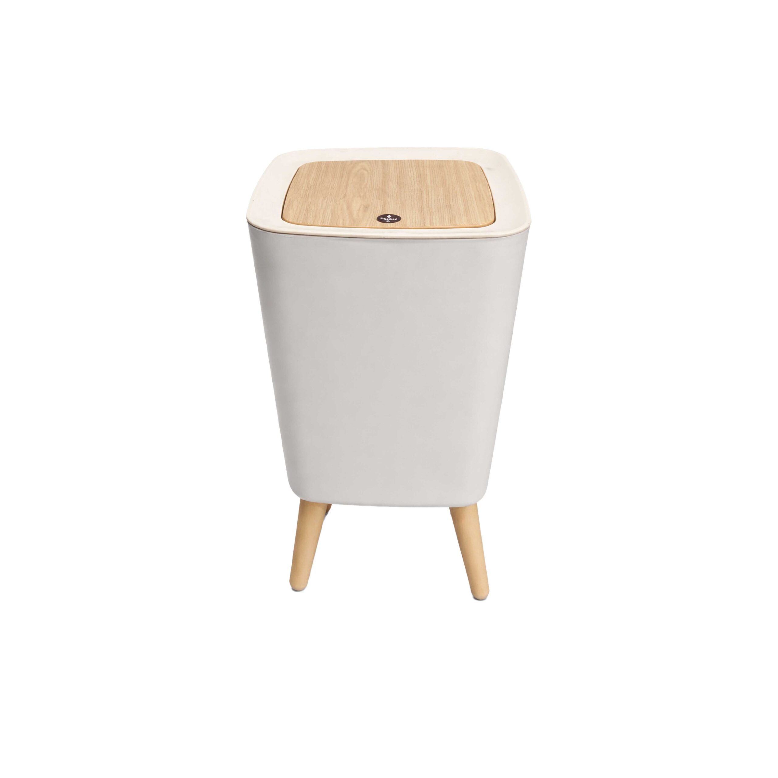 Royal's 8L Modern Nordic Trash Bin with Push Mechanism & Elevated Legs - Image 4
