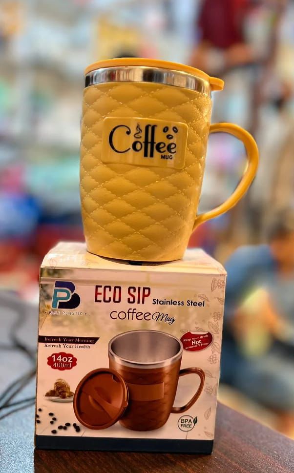 Eco Sip Stainless Steel Coffee Mug 400ml – Insulated Travel Cup BPA Free - Image 5