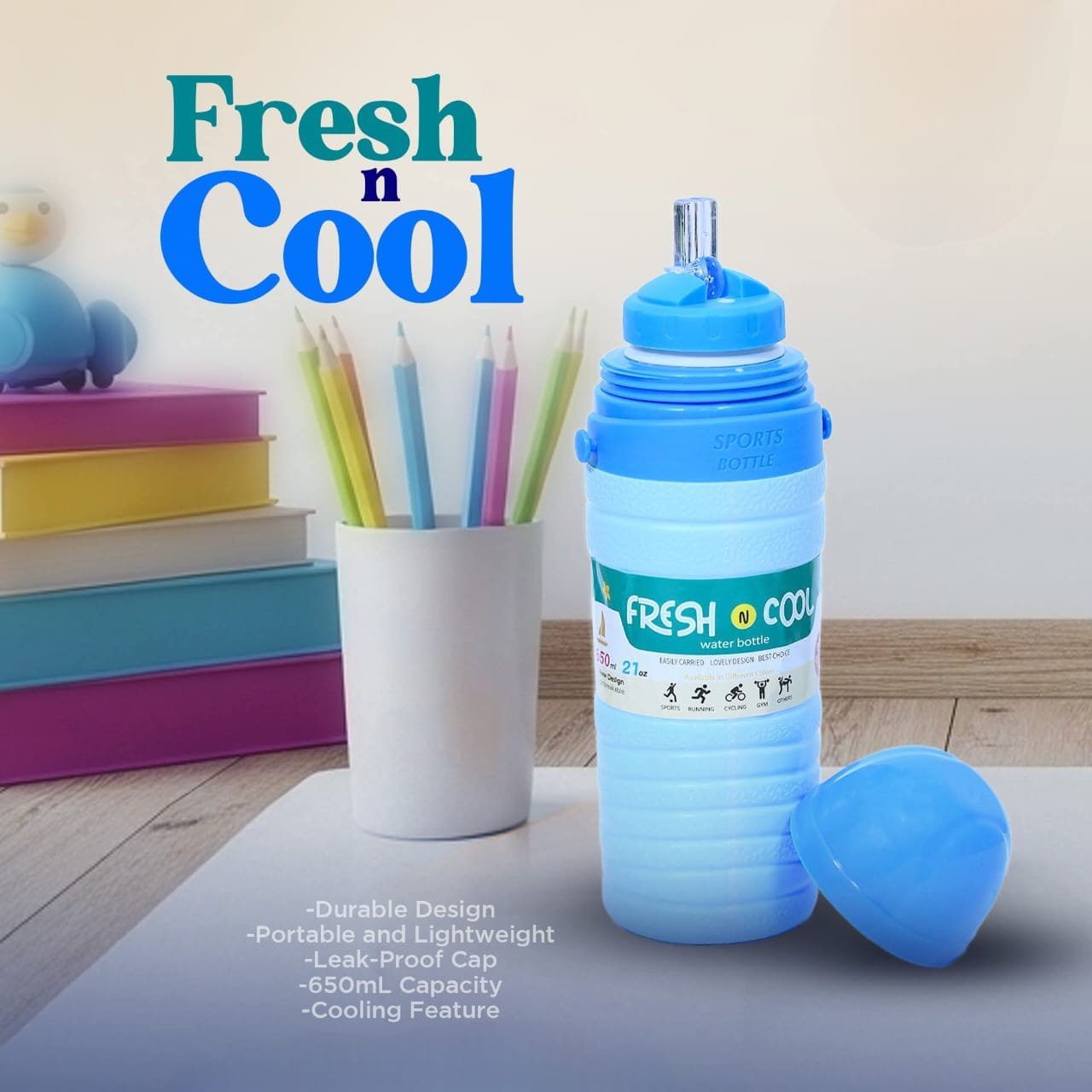 "Hot & Cold Insulated Water Bottle - Keeps Drinks Fresh" - Image 6