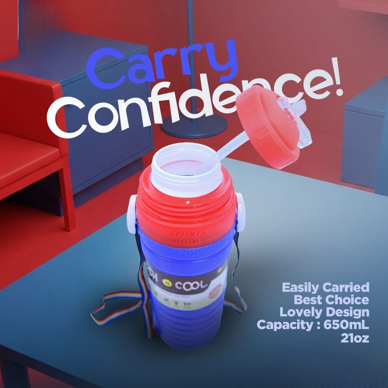 "Hot & Cold Insulated Water Bottle - Keeps Drinks Fresh" - Image 4