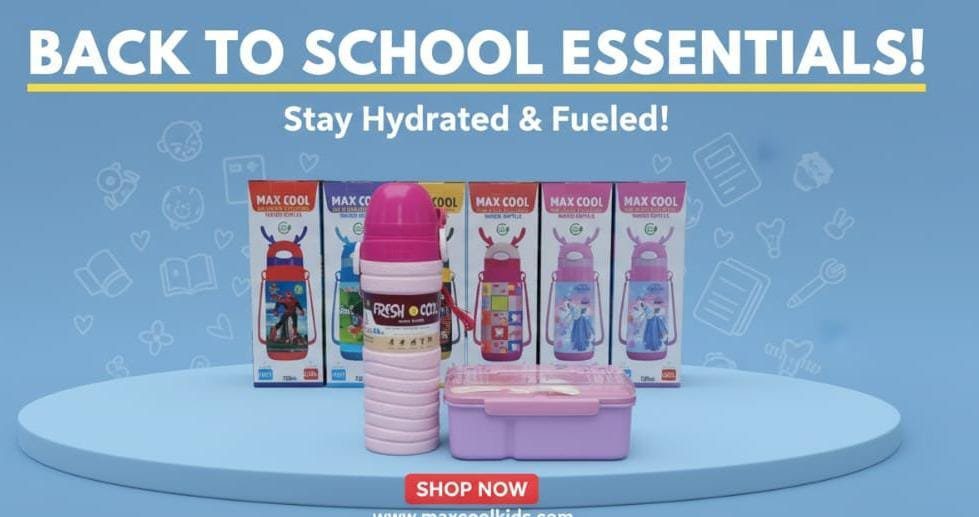 "Hot & Cold Water Bottle with Lunch Box - BPA-Free & Leak-Proof"