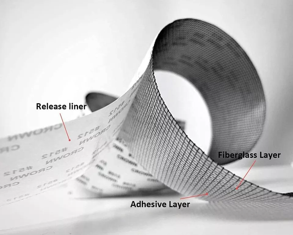 Mesh Roll Tape Window Screen Repair Patch – Strong Self-Adhesive Fiberglass Mesh, Easy DIY Screen Repair Tape for Windows & Doors (2 Meter) - Image 3