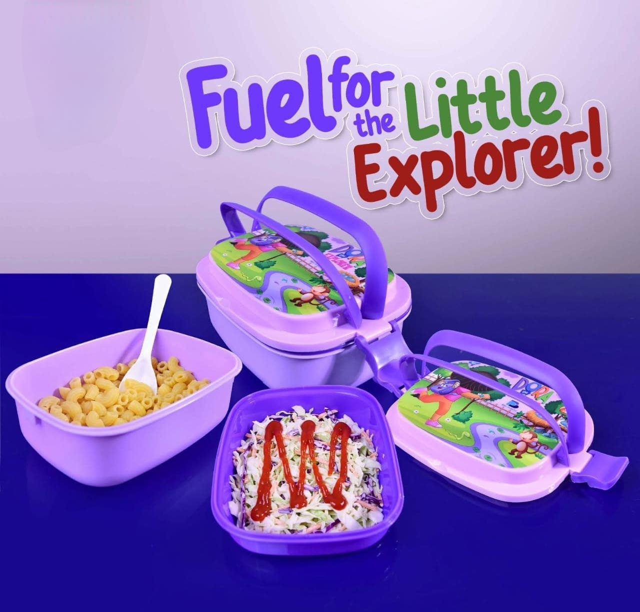 Durable 2-Layer Kids' Lunch Box | Safe, BPA-Free, Food-Grade Material - Image 2
