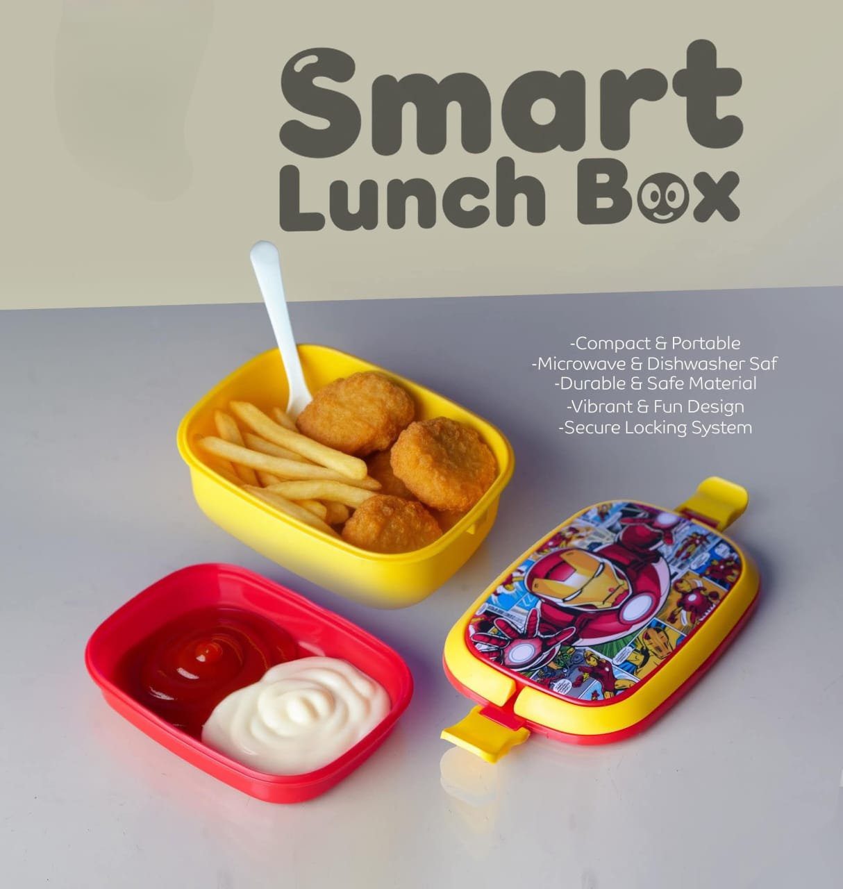 Durable 2-Layer Kids' Lunch Box | Safe, BPA-Free, Food-Grade Material - Image 11