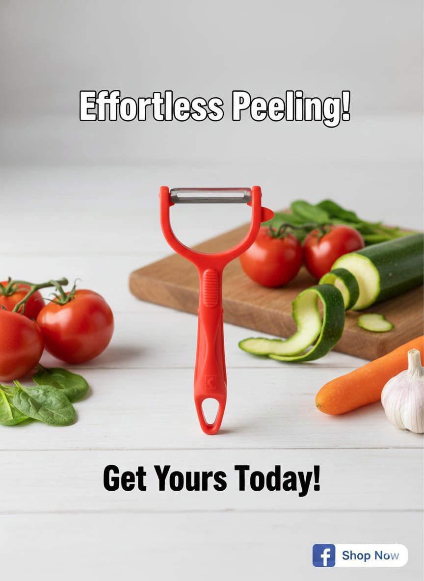 "Vegetable Peeler for Effortless Prep 1- Sharp & Durable"